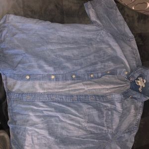 Men’s denim button down